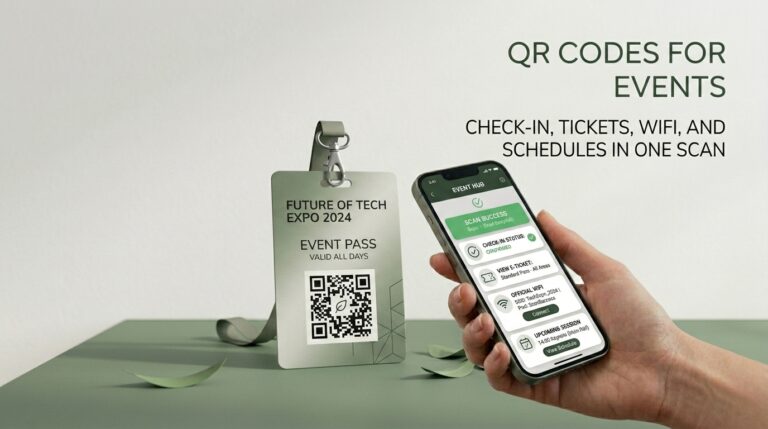 QR Codes for Events: Check-In, Tickets, WiFi, and Schedules in One Scan