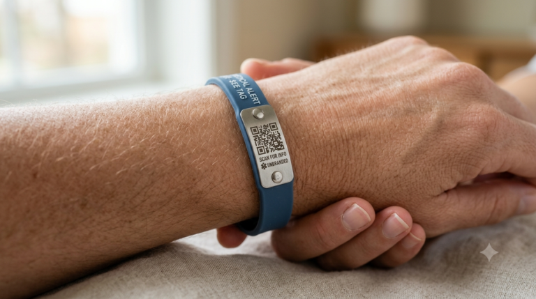 QR Code Medical Alert Bracelet